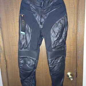 Sedici Black Motorcycle Pants Sz 8